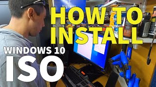 How to create Microsoft Windows 10 Install Media using Win 10 ISO and Rufus  How to Install Win 10 [upl. by Nitsuj]