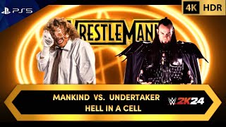 WWE 2K24  Undertaker vs Mankind  Hell in a Cell  PS5™ 4K60 [upl. by Anawot]