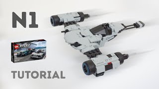 Tutorial  Din Djarins N1 Starfighter  Lego Speed Champions 76909 Alternate Build Instructions [upl. by Erroll]