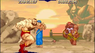 Zangief Playthrough  Street Fighter Alpha 2 SNES [upl. by Thill]