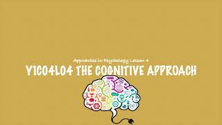 ALevel Psychology AQA The Cognitive Approach [upl. by Bonneau]