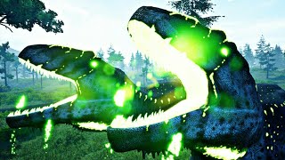 Toxic Giganotosaurus Vs Lava Spinosaurus  Rex Abyssal Giga Venenoso Meu Território The Isle 154 [upl. by Lewison]