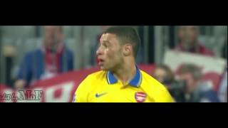 Chamberlain Amazing dribbling skill Bayern Munich Vs Arsenal [upl. by Ygiaf97]