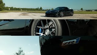 BC Forged  18quot RD02BL Chevrolet C6 Corvette ZR1 Beadlock Drag Setup [upl. by Yblocaj]