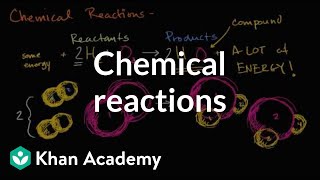 Chemical reactions introduction  Chemistry of life  Biology  Khan Academy [upl. by Hurlow]