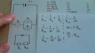 Resolver un circuito mixto intensidad voltaje y resistencia [upl. by Virg978]