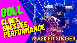 Bull Performance Clues and Guesses Masked Singer [upl. by Akcimahs]