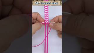 How to make cute bracelets with thread bracelet tutorial diy handmade [upl. by Nomyt]