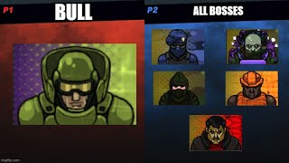 Strike Force Heroes Remastered All Bosses as Bull [upl. by Nahamas]