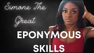 Simone Biles amp Her Eponymous Skills simonebiles olympics parís2024 [upl. by Ydaj]