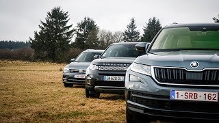 2018 Volkswagen Tiguan Allspace vs 2018 Skoda Kodiaq vs 2018 Land Rover Discovery Sport [upl. by Uile]