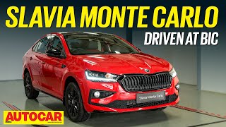 Skoda Slavia Monte Carlo review  Red Alert  First Drive  Autocar India [upl. by Acinnor995]