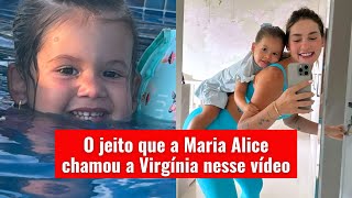 O jeito que a Maria Alice chamou a Virgínia nesse vídeo [upl. by Cacie939]