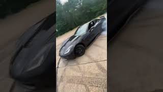 C7 Almost Wrecks Trying To Drift😬⚠️ corvettestingray automobile corvette takeover drift car [upl. by Loggia]