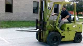 Clark C500 YS60 Pneumatic Forklift  BARGAIN FORKLIFT St Louis [upl. by Akisej]