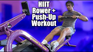 HIIT Rowing  Push Up Workout [upl. by Aynam141]