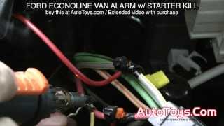 FORD VAN ALARM SYSTEM with STARTER KILL ECONOLINE E VAN AVITAL [upl. by Ahcsas]