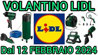 VOLANTINO LIDL PARKSIDE FAI DA TE DAL 12 FEBBRAIO 2024 volantinospesa bricolage performance [upl. by Esyle]