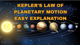 KEPLERS LAW OF PLANETARY MOTION  KEPLERS LAW CLASS 11 [upl. by Ruhnke]