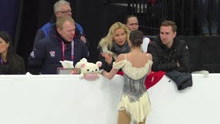 Alina Zagitova Euro Champs 2019 SP Practice MR2 [upl. by Bajaj]