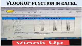 VLOOKUP FUNCTION IN EXCEL  itskills [upl. by Ednihek569]