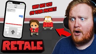 IF THE MANAGER CATCHES YOU ON YOUR PHONE RUN AWAY  Retale FULL GAME [upl. by Colburn]