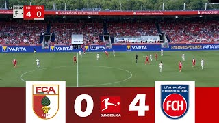 FC Augsburg gegen 1 FC Heidenheim 04  Bundesliga 202425  Spielen Höhepunkte [upl. by Natek]