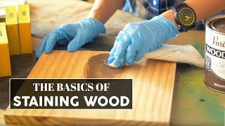 Staining School 101 The Basics of Staining Wood [upl. by Iseabal]