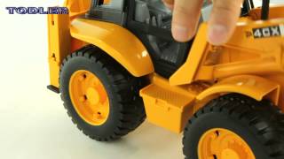 Bruder 02428 Backhoe Loader JCB 4 CX REVIEW [upl. by Amluz]