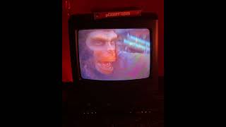 Evidently the budget for BATTLE FOR THE PLANET OF THE APES didn’t allow for reshoots film vhs [upl. by Nylarahs]