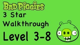 Bad Piggies  Level 38 3 Star Walkthrough When Pigs Fly  WikiGameGuides [upl. by Ahsilahk]