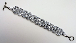 Crystal Bicones Bracelet DIY Elegant Bracelet [upl. by Arlie]