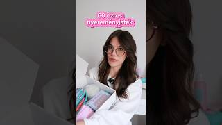 60 EZRES NYEREMÉNYJÁTÉK 🎉😍 nyereményjáték giveway pressonnails makeup hairtok játék [upl. by Sineray]