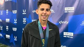 Grant Fisher after winning 2024 Olympic 10k Trials [upl. by Nomihs884]