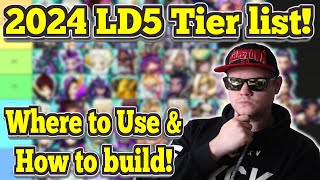 2024 LD Nat 5 Tier List  How to build amp Where to Use With Timestamps  Summoners War [upl. by Rue]