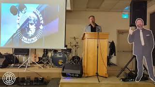 Trucker Csaba Vizi sharing his moving story at Jeremy MacKenzies Hamilton ON fundraiser [upl. by Lucias]