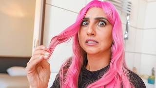 DYING MY HAIR PINK PERMANENTLY AND SURPRISING MY FAMILY [upl. by Shelley56]