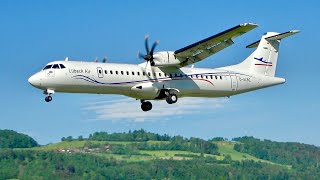 ATR 72500 of Lübeck Air Landing at Bern ✈ Start of Holiday Flights [upl. by Fang471]