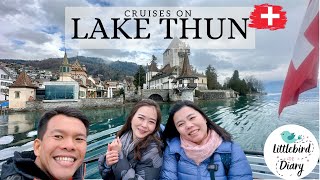 Swiss EP10ล่องเรือชมทะเลสาบ Lake Thun ปราสาทสวย น้ำใส [upl. by Mosby]