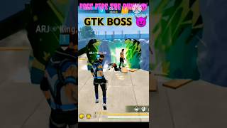 gtk111ff GTK BOSS 😈Vs😈 Mr ARJ gaming trending viralvideo shorts [upl. by Nellda]