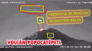 ASI SE VEN ESTOS OBJETOS NO IDENTIFICABLES EN EL Popocatépetlvolcano volcán [upl. by Ibocaj]