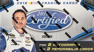 121223  eBay  9 PM CDT  2016 Panini Certified Racing 12 Case Driver Break [upl. by Elias]