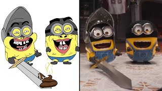 Minions 4  Funny Drawing Meme  Despicable 4  Minions cartoon [upl. by Eimiaj]