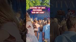 Elvis Aint Dead performed by Scouting for Girls music elvis festival [upl. by Ashman464]