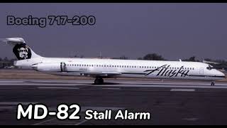 Boing 717200 stall alarm [upl. by Ahsai]