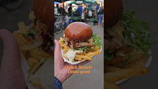 Duck Confit Burger Broadway Market London [upl. by Nevsa]