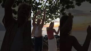 dancing at sunset 🌅 NicoletteDurazzo sheadurazzo kauai siblings [upl. by O'Doneven]