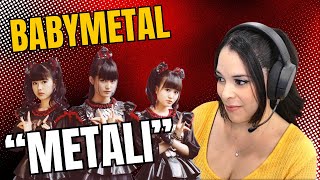 AbiGirls 1st time listen amp reaction to quotMetaliquot by BabyMetal What a voice [upl. by Adnilemreh]