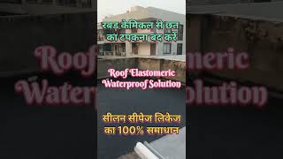 रबड़ केमिकल से छत का टपकना बंद करें  roof elastomeric waterproof solution  leakage prevention [upl. by Torruella]