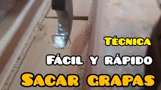 Cómo Sacar Grampas  Grapas super rápido  Tips de Carpintería [upl. by Jean]